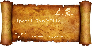 Lipcsei Rozália névjegykártya