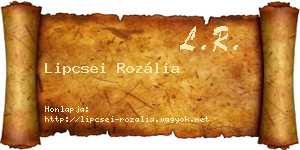 Lipcsei Rozália névjegykártya